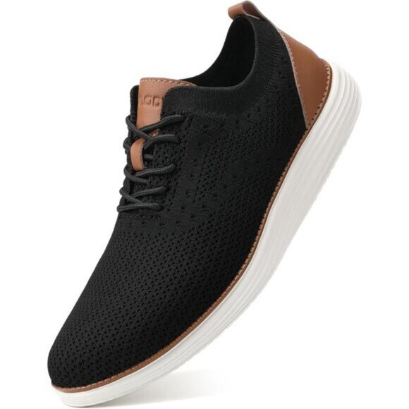 🆕VILOCY Men's Black Casual Dress Oxfords Business Mesh Breathable Sneakers - Picture 10 of 11